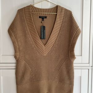 NWT Banana Republic Brown Sweater Vest XS/S